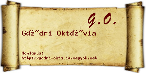Gödri Oktávia névjegykártya